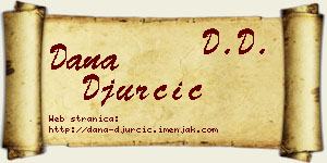 Dana Đurčić vizit kartica